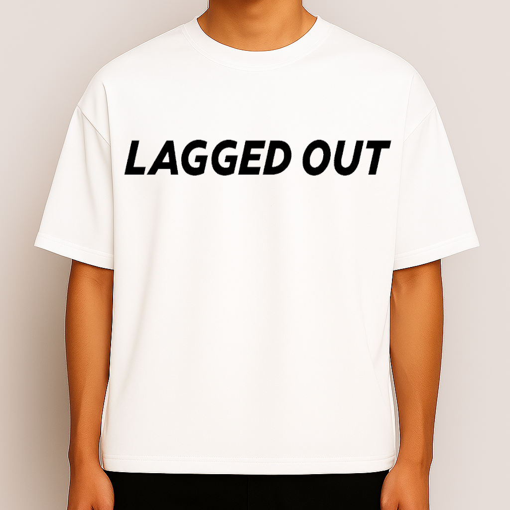 domination-ghost domination ghost white lagged out t shirt tee