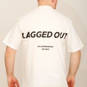 op legacy white ghost lagged out t shirt tee