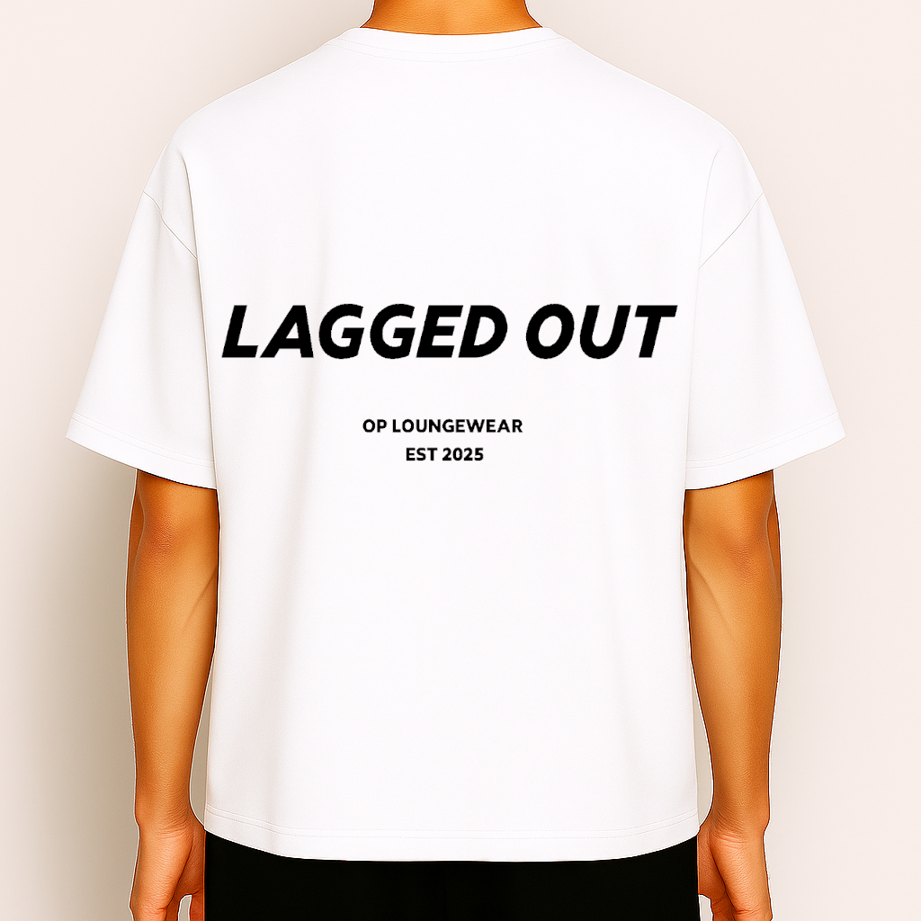 op legacy white ghost lagged out t shirt tee