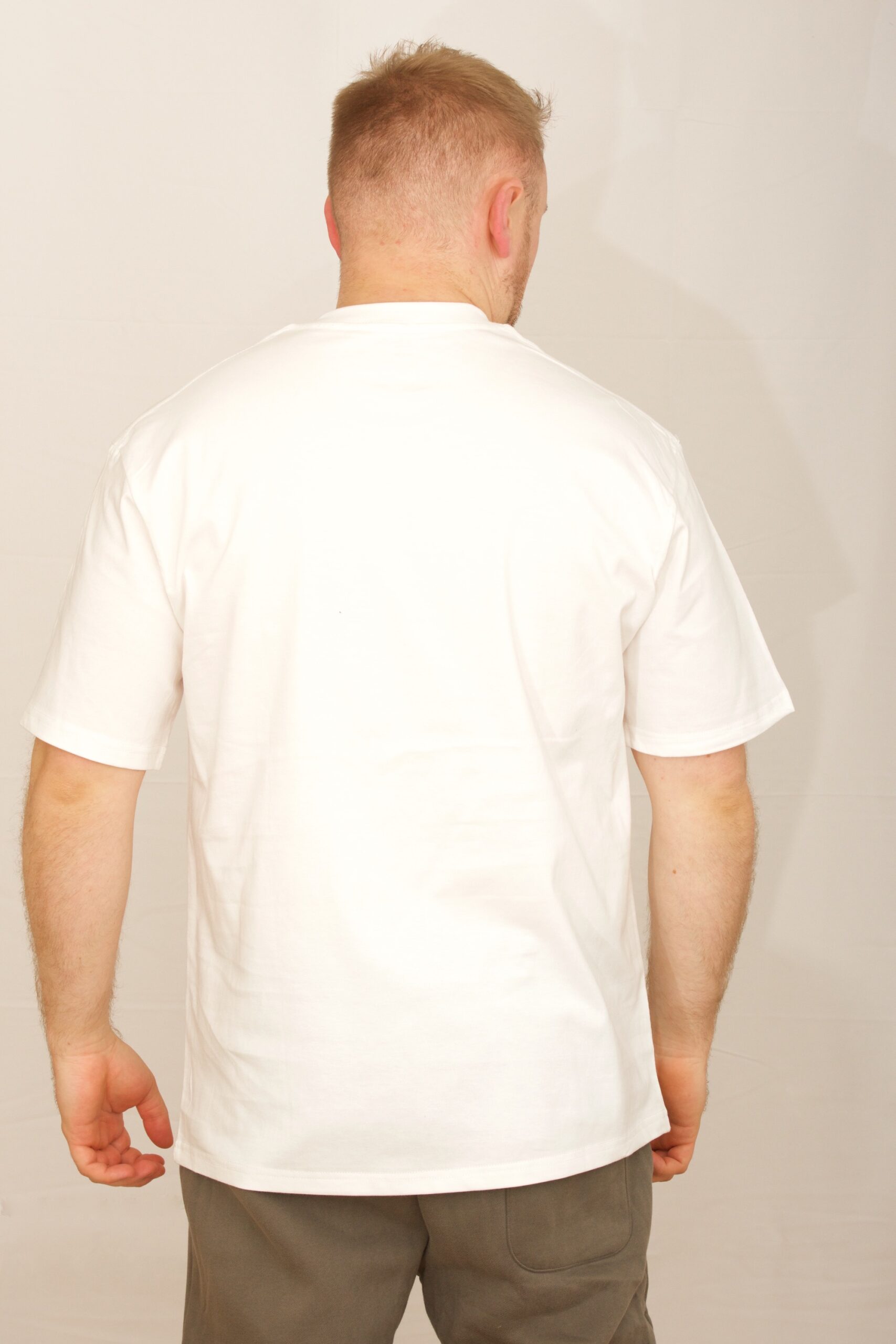 lagged out white back spawn tee t shirt