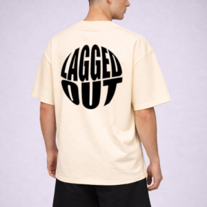 lagged out street tee orb gaming ghost desert sand yellow beige black