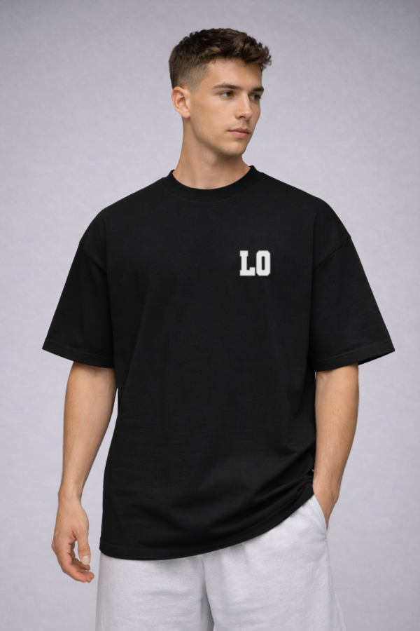 lagged out street tee lo initial tag obsidian comfort gaming white black