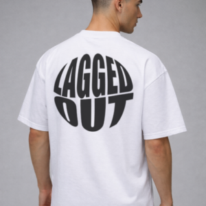 lagged out street tee orb gaming ghost black white